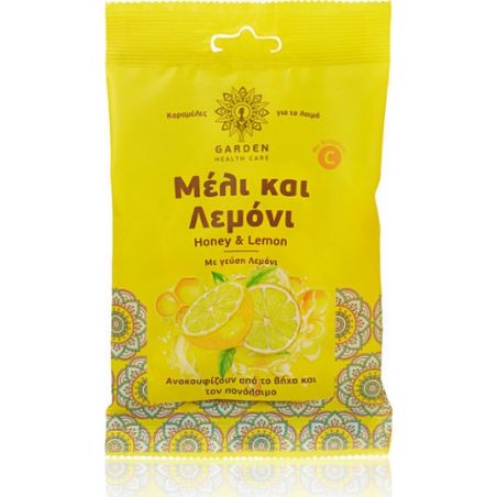 Garden of Panthenols Καραμέλες Για Το Λαιμό Μέλι & Λεμόνι 60gr