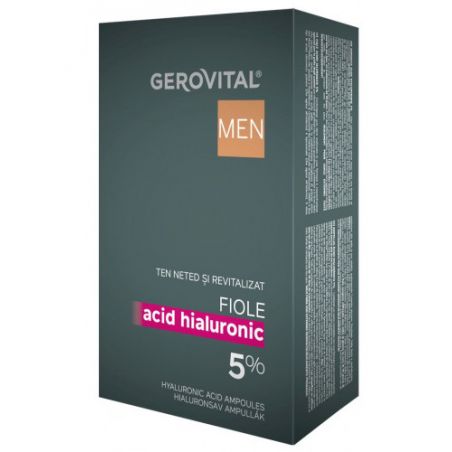 Gerovital Αμπούλες Υαλουρονικού 5% για Άνδρες 10x2ml