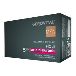 Gerovital Αμπούλες Υαλουρονικού 5% για Άνδρες 10x2ml - Gerovital