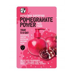 W7 Super Skin Superfood Pomegranate Power Mask 18gr - W7 MakeUp