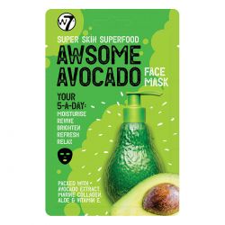 W7 Cosmetics Super Skin Superfood Awesome Avocado Face Mask 18gr - W7 MakeUp