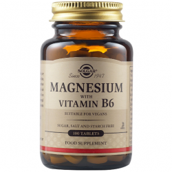 Solgar Magnesium with Vitamin B6 100 ταμπλέτες - Solgar
