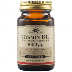 Solgar Vitamin B12 1000mg Chewable Nuggets 100 Μασώμενα δισκία - Solgar