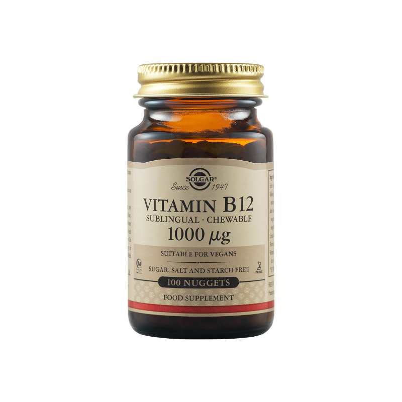 Solgar Vitamin B12 1000mg Chewable Nuggets 100 Μασώμενα δισκία
