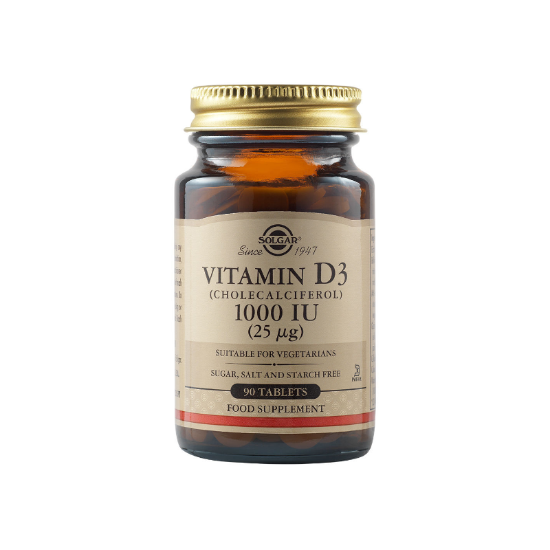 Solgar Vitamin D3 (Cholecalciferol) 1000 IU 90tabs