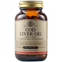 Solgar Cod Liver Oil Vitamin A & D 100 Softgels - Solgar