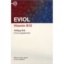 Eviol Vitamin B12 1000mg 30 μαλακές κάψουλες - Eviol