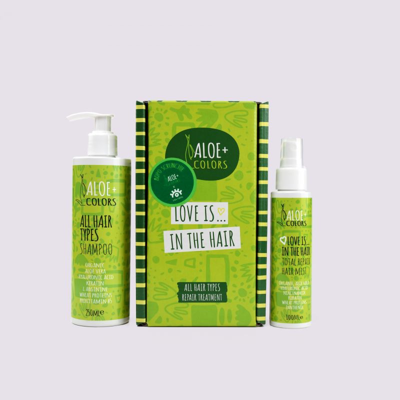 Aloe+ Colors Love is in the Hair Gift Set (Shampoo 250ml+Hair Mist 100ml)