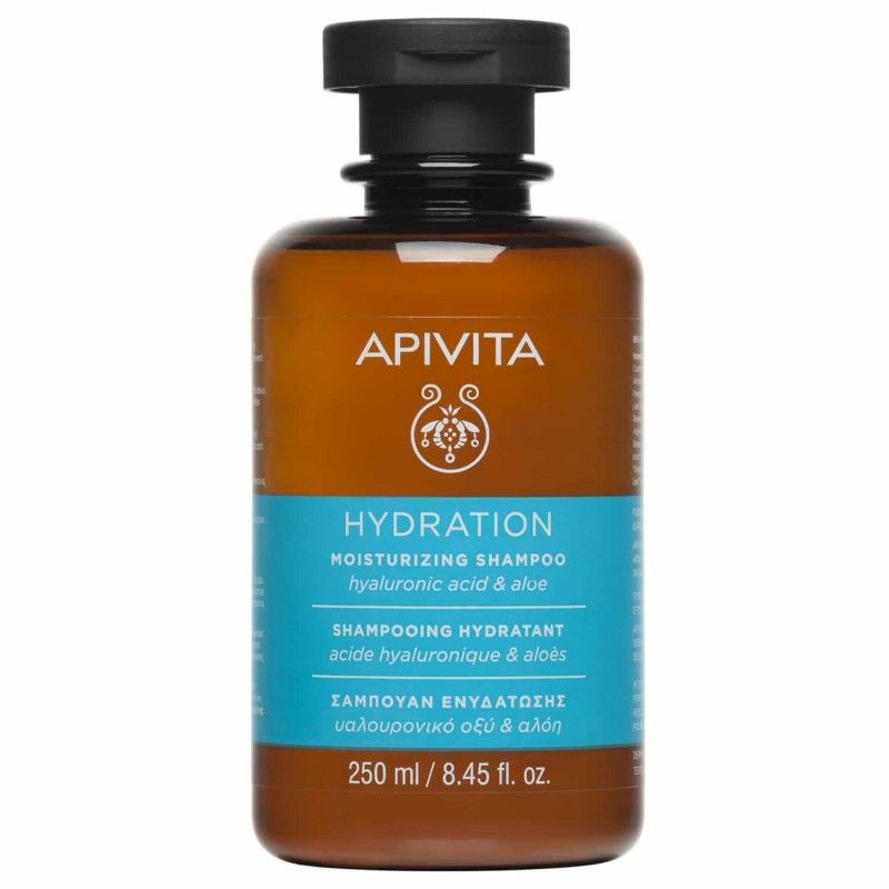 APIVITA Hydration Moisturizing Shampoo Σαμπουάν Ενυδάτωσης με Υαλουρονικό Οξύ & Αλόη 250ml