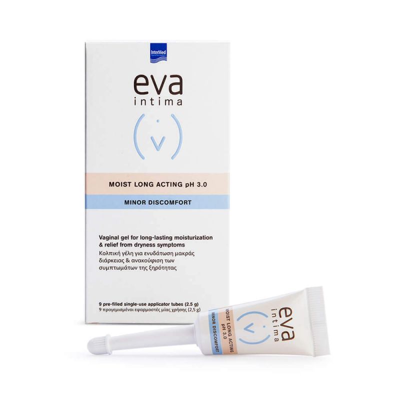 Intermed Eva Moist Long Acting Gel Υγραντική Kολπική Γέλη 9 Σωληνάρια x 2.5g