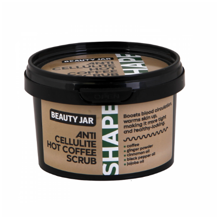 Beauty Jar SHAPE ANTI-CELLULITE HOT COFFEE SCRUB Hot Scrub Με Καφέ Kατά Της Κυτταρίτιδας, 250gr