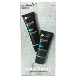 Panthenol Extra Set Men's Theory with 3in1 Face, Body & Hair Cleanser 200ml & Hair Styling Gel 150ml - Panthenol Extra