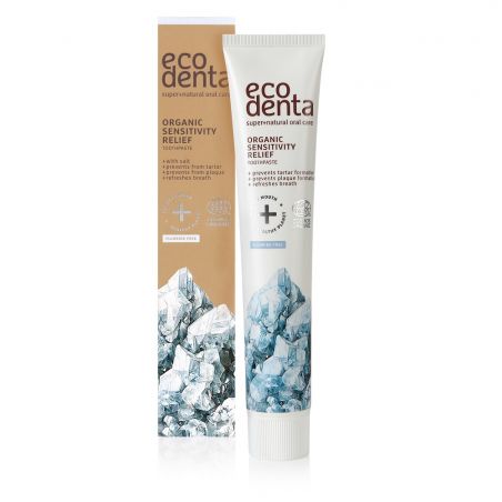 Ecodenta Organic – Βιολογική οδοντόκρεμα για ευαίσθητα δόντια και ούλα με φυσικό Αλάτι, 75ml