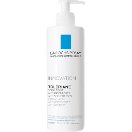 La Roche Posay Toleriane Caring Wash Κρέμα Καθαρισμού Προσώπου Για Κανονικές, Ξηρές & Ευαίσθητες Επιδερμίδες 400ml