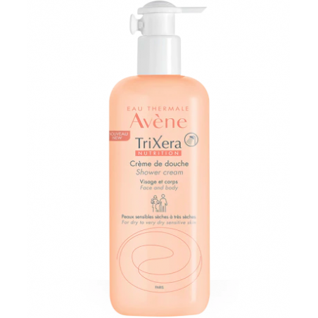 Avene TriXera Nutrition Shower Cream Face & Body 500ml - Θρεπτικό & Ενυδατικό Κρεμώδες Αφρόλουτρο