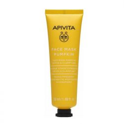 Apivita Face Mask Pumpkin Μάσκα Προσώπου Κολοκύθα για Αποτοξίνωση & Καθαρισμό 50ml - Apivita