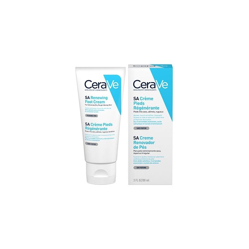Cerave SA Renewing Foot Cream Αναπλαστική Κρέμα Ποδιών με Σαλικυλικό Οξύ, 88ml