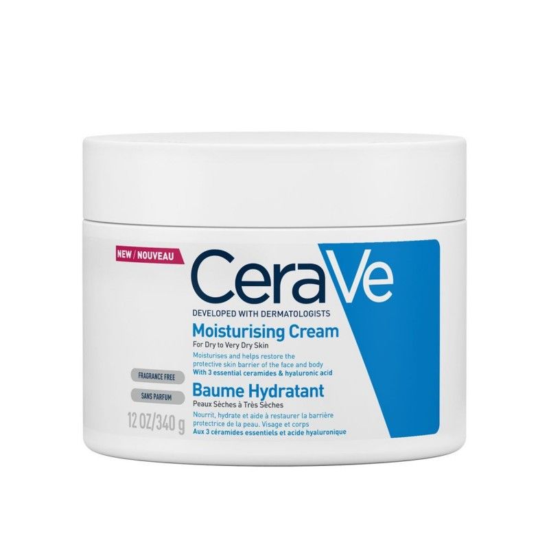 CeraVe Moisturizing Cream Ενυδατική Κρέμα Για Ξηρό Εως Πολύ Ξηρό Δέρμα 340g