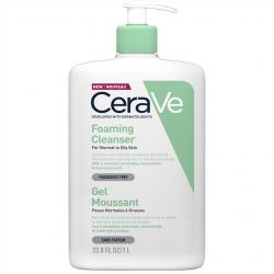 CeraVe Foaming Cleanser Gel Καθαρισμού για Κανονική - Λιπαρή Επιδερμίδα 1L - CeraVe