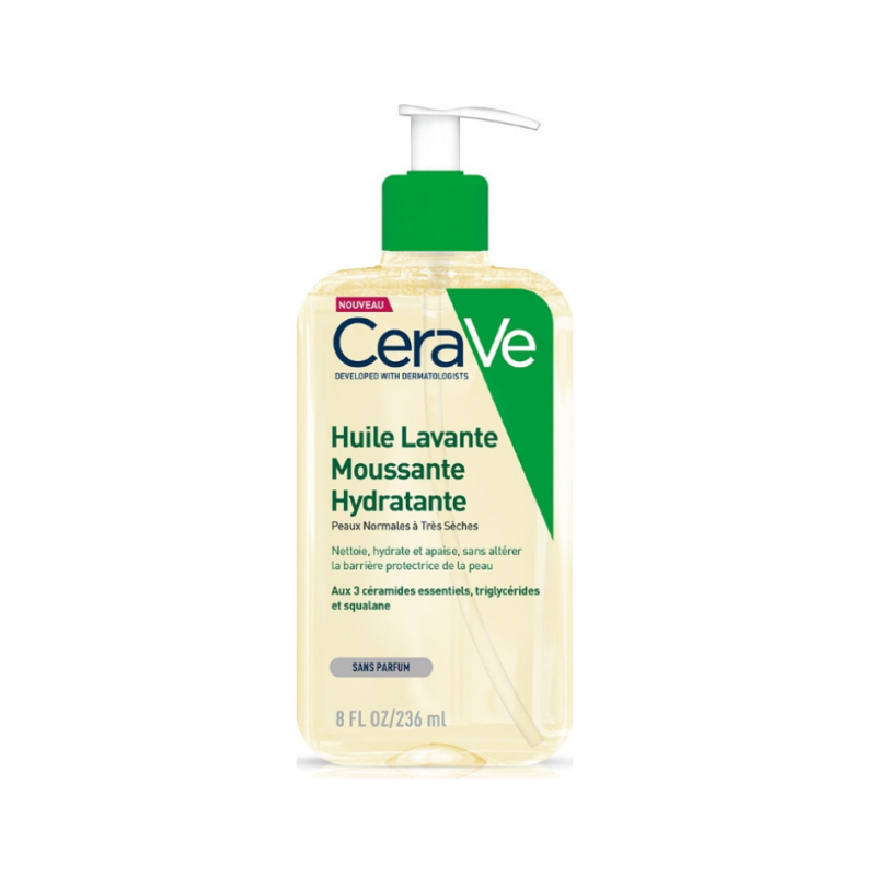 CeraVe Hydrating Foaming Oil Cleanser 236ml - Λάδι Καθαρισμού Για Κανονικό Έως Πολύ Ξηρό Δέρμα