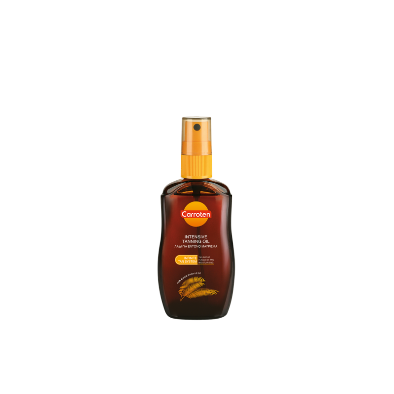 Carroten Intensive Tanning Oil Spray SPF0 Αντηλιακό Λάδι Σώματος Για Έντονο Μαύρισμα Με Έλαιο Καρύδας 50ml