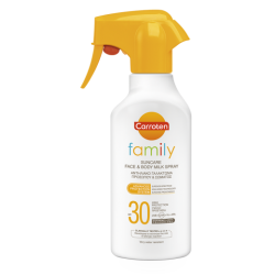 Carroten Family Suncare Milk Spray SPF30 Αντηλιακό Γαλάκτωμα Για Πρόσωπο & Σώμα Για Όλη Την Οικογένεια 300ml - Carroten