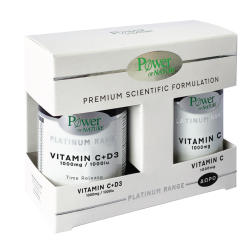 Power Health Platinum - Vitamin C + D3 1000mg/1000iu 30s Tabs + Δώρο Vitamin C 1000mg 20s Tabs