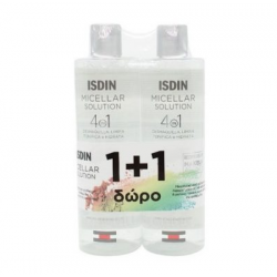 Isdin Micellar Solution Hydrating Facial Cleansing 400ml & 400ml - Isdin
