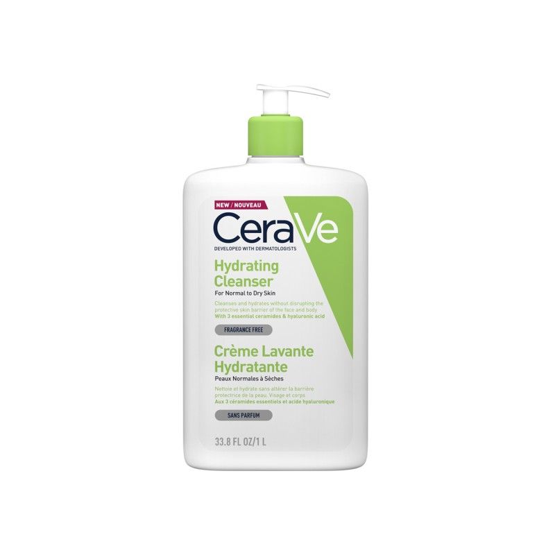 CeraVe Hydrating Cleanser Κρέμα Καθαρισμού για Κανονικό-Ξηρό Δέρμα 1L