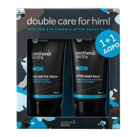 Panthenol Extra Double Care For Him Face & Eye Cream 75ml & Δώρο After Shave Balm 75ml