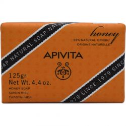 Apivita Natural Soap Honey, Σαπούνι με μέλι για πρόσωπο και σώμα, 125gr -