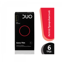 DUO Extra Thin Προφυλακτικά Πολύ Λεπτά, 6 τεμάχια - Duo