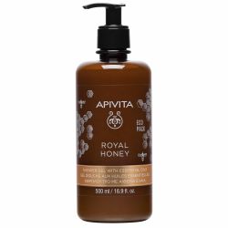 Apivita Royal Honey Κρεμώδες Aφρόλουτρο με Aιθέρια Έλαια EcoPack 500ml - Apivita