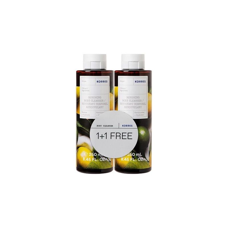 Korres Promo Renewing Body Cleanser Citrus - Αφρόλουτρο Κίτρo 2x250ml