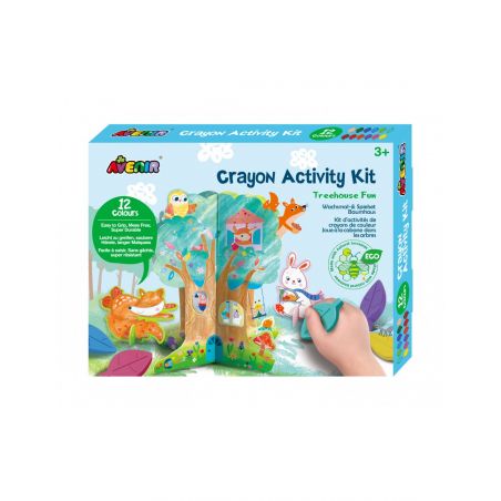 Avenir Crayon Activity Kit-Treehouse Fun