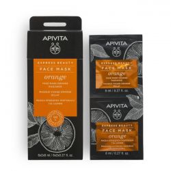 Apivita Express Beauty Μάσκα Προσώπου Λάμψης Με Πορτοκάλι 2x8ml - Apivita