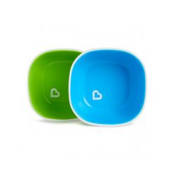 Munchkin Splash™ Bowls 2τμχ Μπλε - Πράσινο - Munchkin