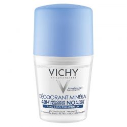 Vichy Deodorant Mineral 48h Roll On 50ml Αποσμητικό Χωρίς Άλατα Αλουμινίου - Vichy