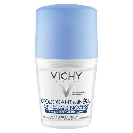 Vichy Deodorant Mineral 48h Roll On 50ml Αποσμητικό Χωρίς Άλατα Αλουμινίου