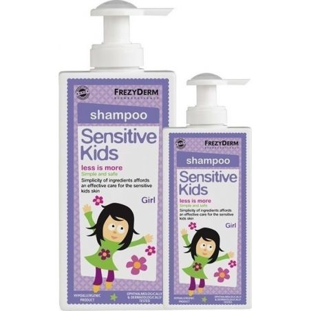 Frezyderm Sensitive Kids Girls Shampoo Εξειδικευμένο Σαμπουάν για Κορίτσια 200ml & Δώρο Επιπλέον Ποσότητα 100ml