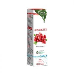 Power Health Cranberry Με Βιταμίνη C - Στέβια Συμπλήρωμα Διατροφής 20 Αναβράζοντα Δισκία - Power Health