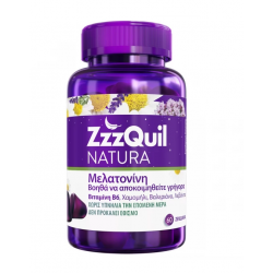 ZzzQuil Natura Συπλήρωμα Διατροφής με Μελατονίνη 60 ζελεδάκια - ZzzQuil-Natura Sleep