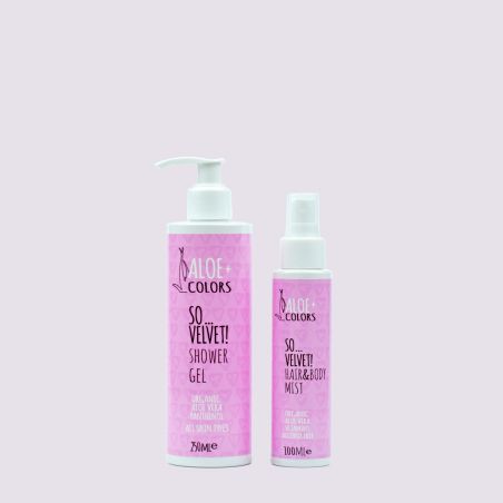 Aloe+ Colors Gift Set So Velvet Shower Gel 250ml and Hair and Body Mist 100ml
