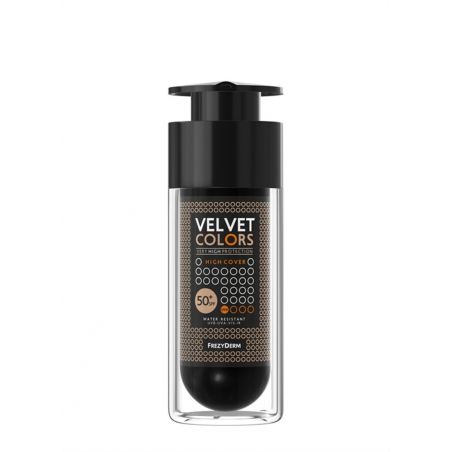 Frezyderm Velvet Colors Very High Protection High Cover Spf 50 Make Up Υψηλής Κάλυψης Με Βελούδινη Ματ Υφή, 30ml