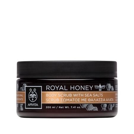 Apivita Royal Honey Body Scrub with Sea Salts Scrub Σώματος με Θαλάσσια Άλατα 200ml