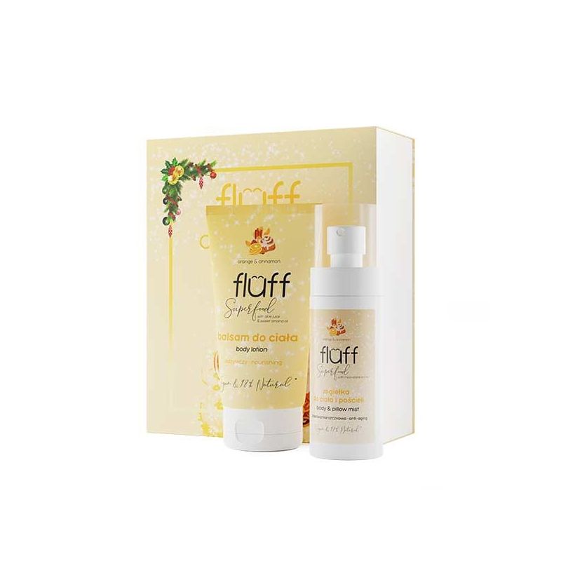 Fluff Body Care Set Cozy Evening Limited Edition 1 Body and Pillow Mist 100ml & 1 Body Lotion 150ml