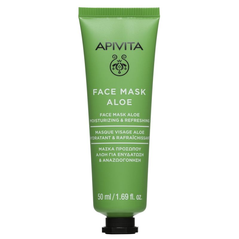 Apivita Face Mask With Aloe Μάσκα Ενυδάτωσης με Αλόη 50ml.