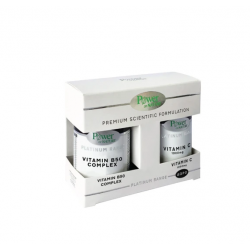 Power Health - Platinum Range Vitamin B50-Complex 30caps + ΔΩΡΟ Vitamin C 1000mg 20caps
