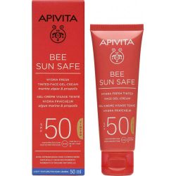 Apivita Bee Sun Safe Hydra Fresh Tinted Face Cream SPF50 50ml - Apivita