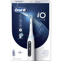 Oral-B iO Series 5 Ηλεκτρική Οδοντόβουρτσα με Αισθητήρα Πίεσης και Θήκη Ταξιδίου White - Oral-B
